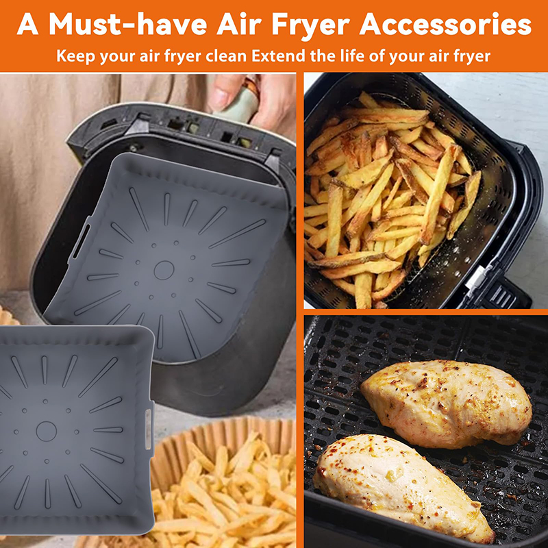 Büyük 23 cm Hava Fritöz Siliko - Air Fryer Silicone Pot Liner incelemesi ve fiyatı