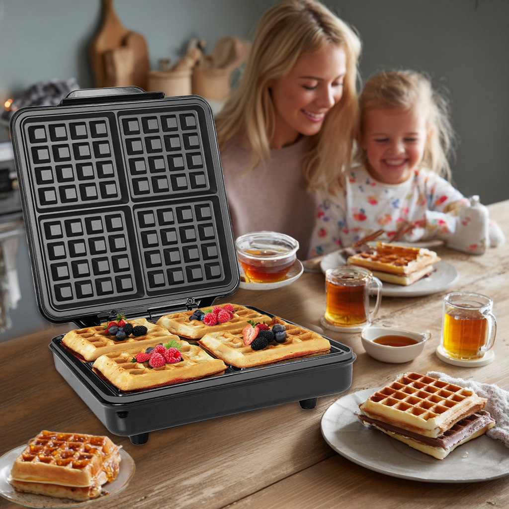 Mini Otomatik 1200W 4 Dilimli  - Mini Waffle Maker Machine incelemesi ve fiyatı