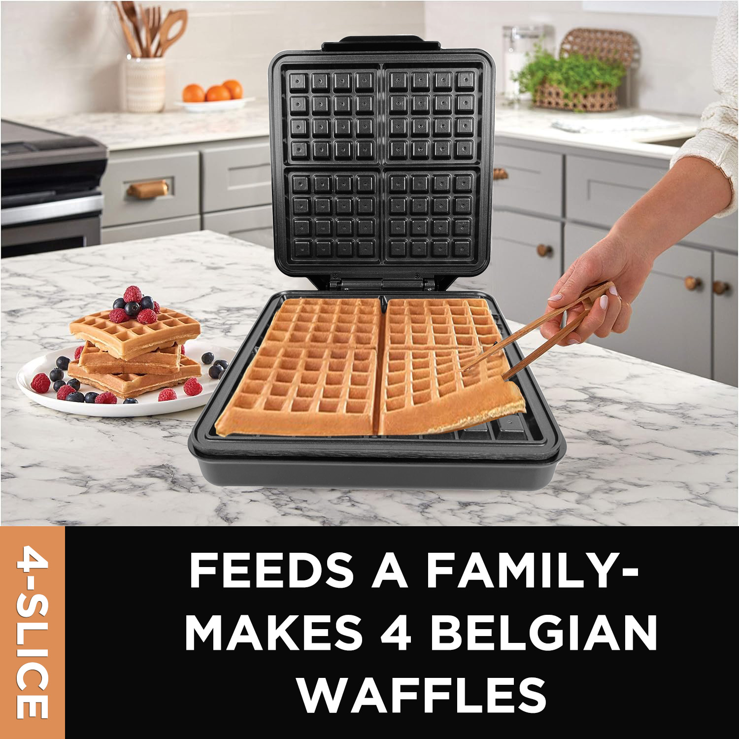 Mini Otomatik 1200W 4 Dilimli  - Mini Waffle Maker Machine incelemesi ve fiyatı