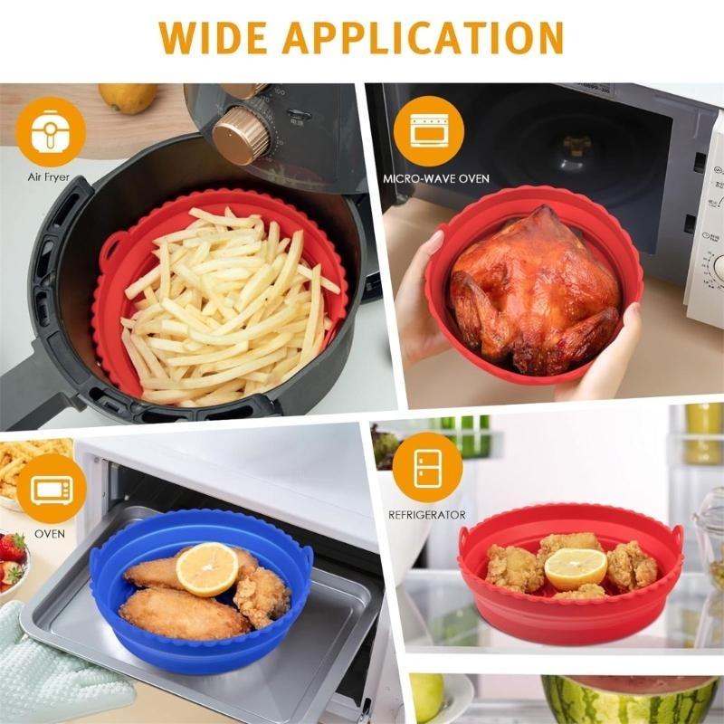 D0AB 2 Paket Hava Fritöz Silik - Air Fryer Silicone Pot Liner incelemesi ve fiyatı
