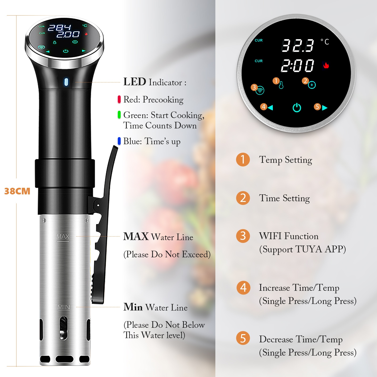 Sous Vide Pişirici WiFi Dijita - Digital Sous Vide Precision Cooker incelemesi ve fiyatı
