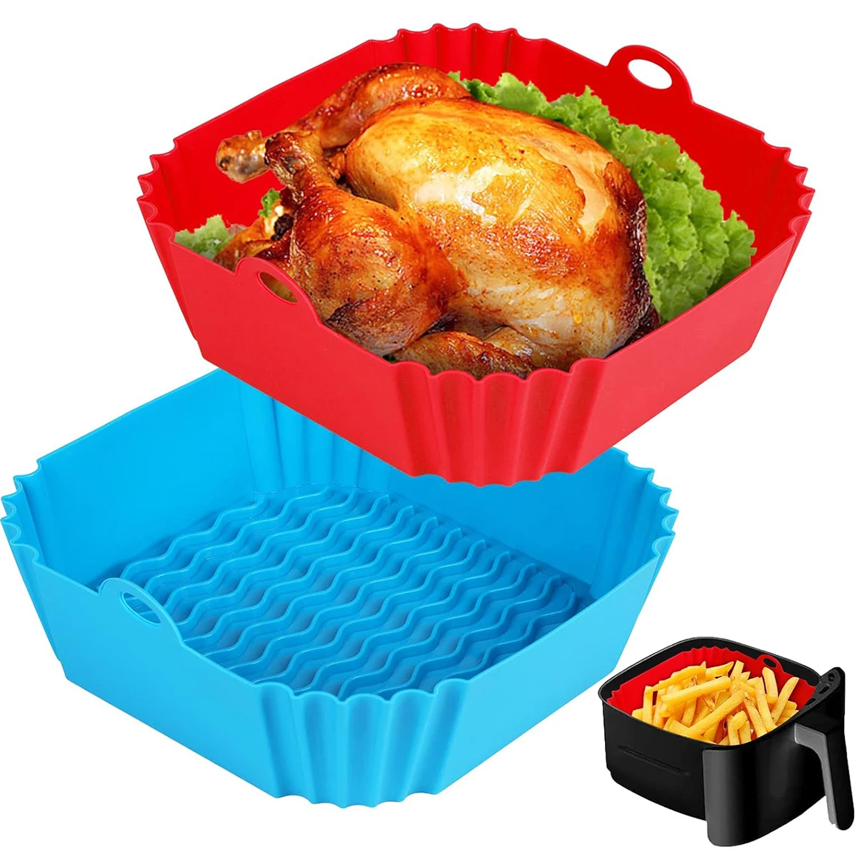 Hava Fritözü Silikon Kaplamala - Air Fryer Silicone Pot Liner incelemesi ve fiyatı