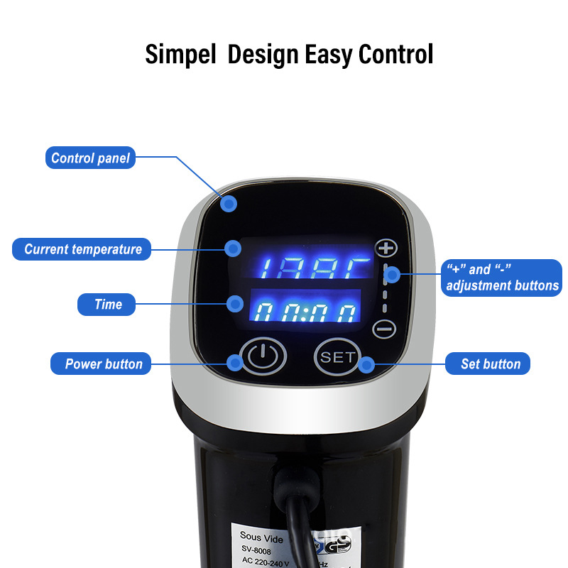 Su geçirmez Sous Vide Hassas O - Digital Sous Vide Precision Cooker incelemesi ve fiyatı