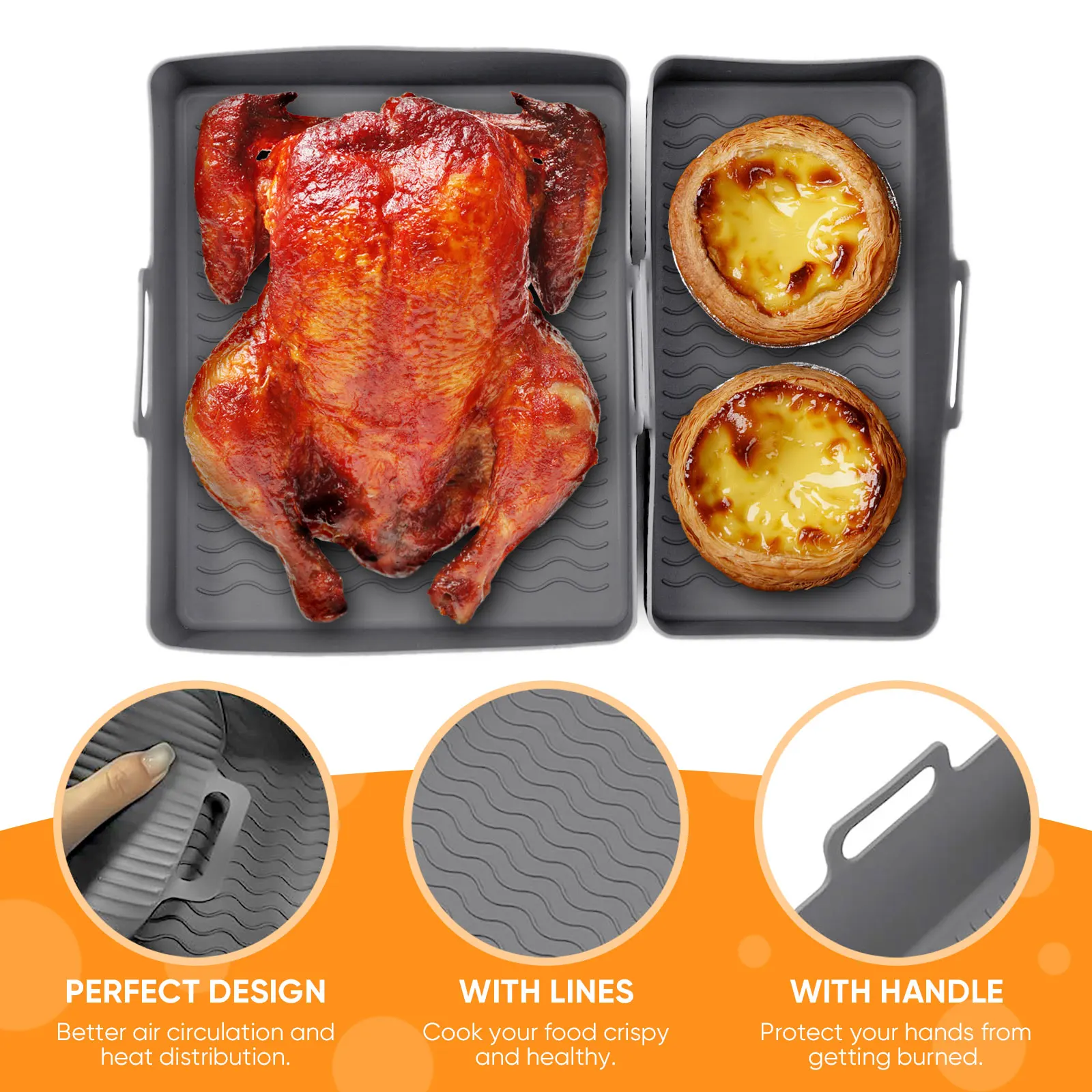 2'li Set Silikon Hava Fritözü  - Air Fryer Silicone Pot Liner incelemesi ve fiyatı