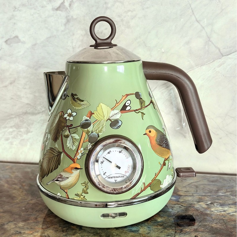 1.7L Retro Pembe Çiçek Desenli - Electric Kettle Temperature Control incelemesi ve fiyatı
